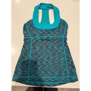 Lululemon Enhearten Scoop Neck Tank in Teal Zeal Size 4